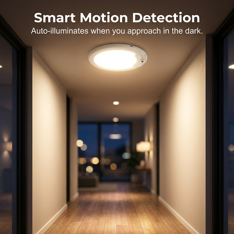 🥳2026 HOT SALE🥳💞50K+ SOLD! 💡✨ 50% OFF! Rechargeable Motion Sensor Ceiling Light – wireless, auto on/off, 3 colour temperatures & remote control. Light only when you need it! 🛡️✅