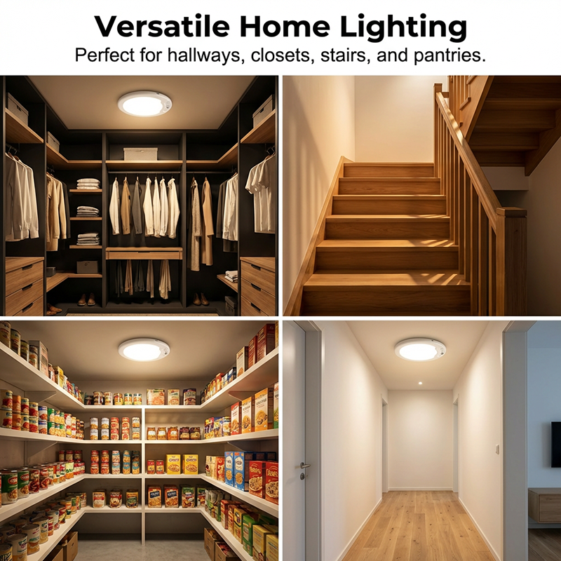 🥳2026 HOT SALE🥳💞50K+ SOLD! 💡✨ 50% OFF! Rechargeable Motion Sensor Ceiling Light – wireless, auto on/off, 3 colour temperatures & remote control. Light only when you need it! 🛡️✅