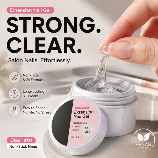 🥳2026 HOT SALE🥳💞50K+ SOLD! 💅✨ 50% OFF! Solid Nail Extension Builder Gel – no-flow cream formula, doesn’t stick to hands, easy DIY extensions. Eco-friendly, strong adhesion, long-lasting. For beginners & pros! 💖✅