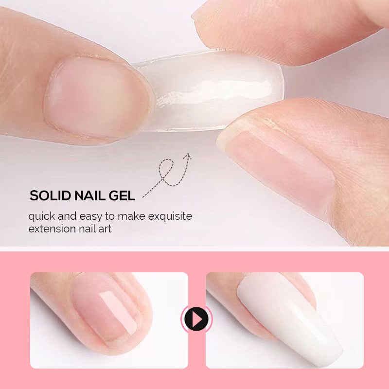 🥳2026 HOT SALE🥳💞50K+ SOLD! 💅✨ 50% OFF! Solid Nail Extension Builder Gel – no-flow cream formula, doesn’t stick to hands, easy DIY extensions. Eco-friendly, strong adhesion, long-lasting. For beginners & pros! 💖✅