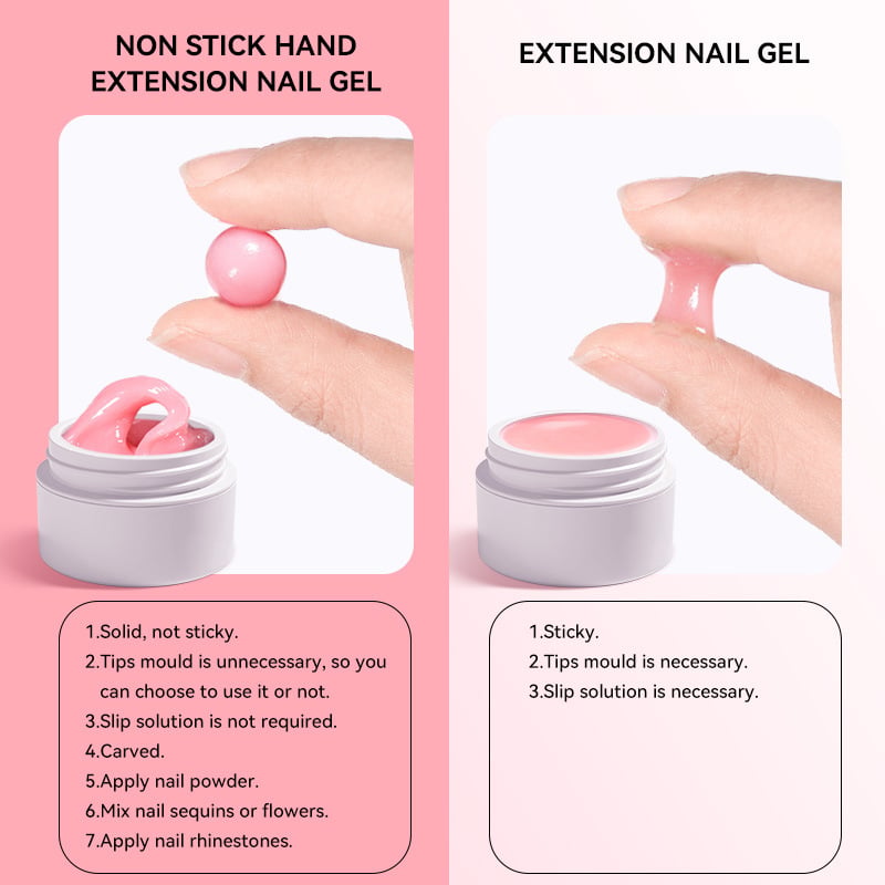 🥳2026 HOT SALE🥳💞50K+ SOLD! 💅✨ 50% OFF! Solid Nail Extension Builder Gel – no-flow cream formula, doesn’t stick to hands, easy DIY extensions. Eco-friendly, strong adhesion, long-lasting. For beginners & pros! 💖✅