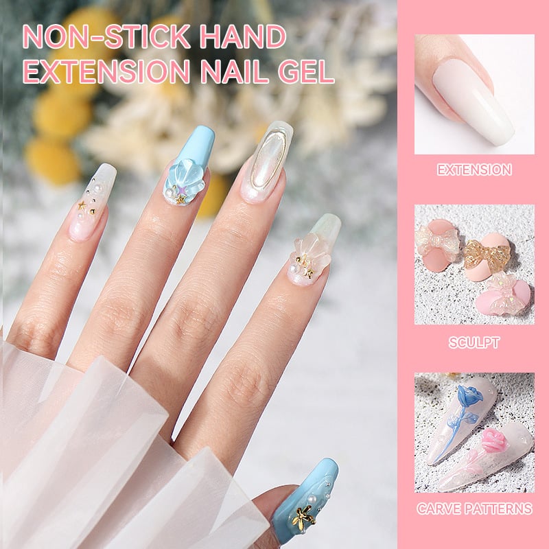🥳2026 HOT SALE🥳💞50K+ SOLD! 💅✨ 50% OFF! Solid Nail Extension Builder Gel – no-flow cream formula, doesn’t stick to hands, easy DIY extensions. Eco-friendly, strong adhesion, long-lasting. For beginners & pros! 💖✅