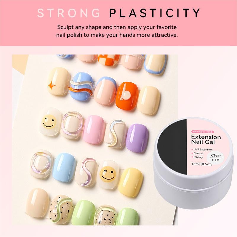 🥳2026 HOT SALE🥳💞50K+ SOLD! 💅✨ 50% OFF! Solid Nail Extension Builder Gel – no-flow cream formula, doesn’t stick to hands, easy DIY extensions. Eco-friendly, strong adhesion, long-lasting. For beginners & pros! 💖✅