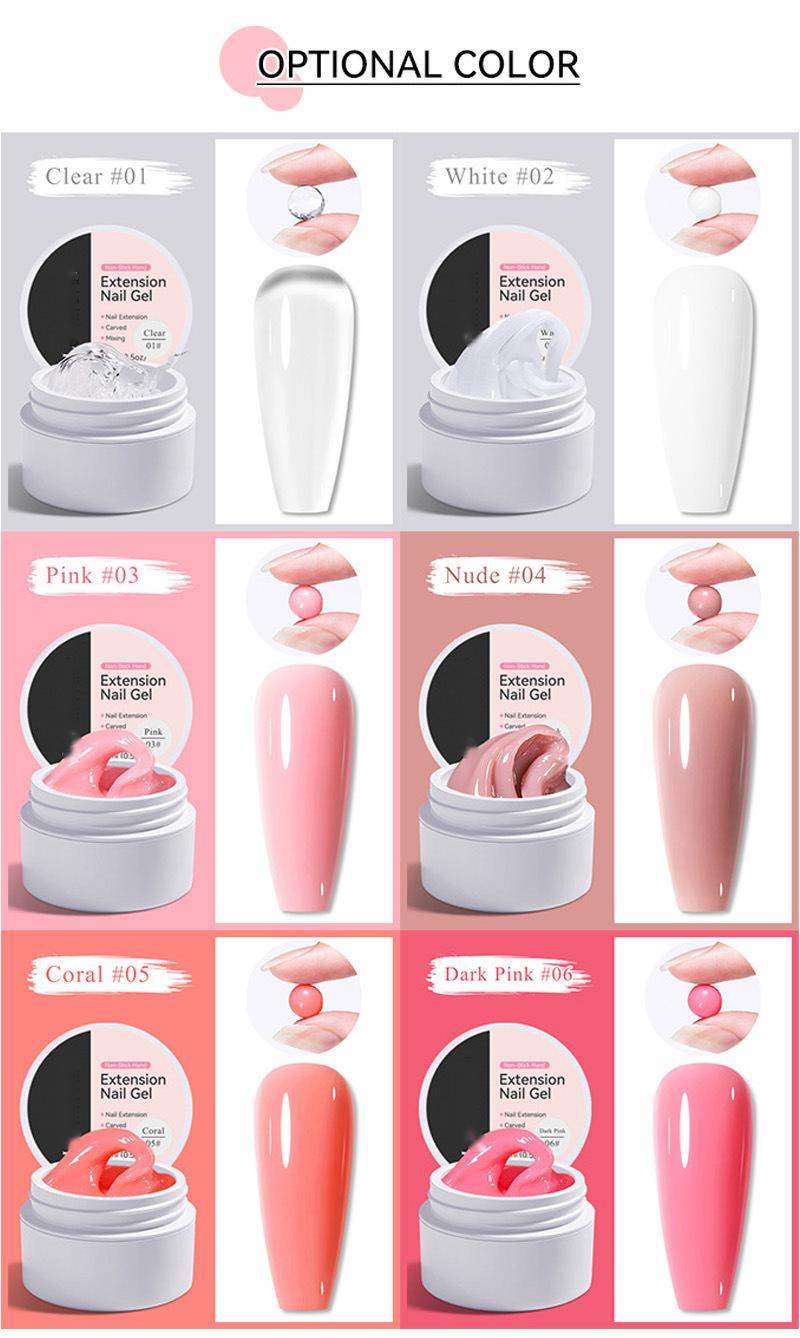 🥳2026 HOT SALE🥳💞50K+ SOLD! 💅✨ 50% OFF! Solid Nail Extension Builder Gel – no-flow cream formula, doesn’t stick to hands, easy DIY extensions. Eco-friendly, strong adhesion, long-lasting. For beginners & pros! 💖✅