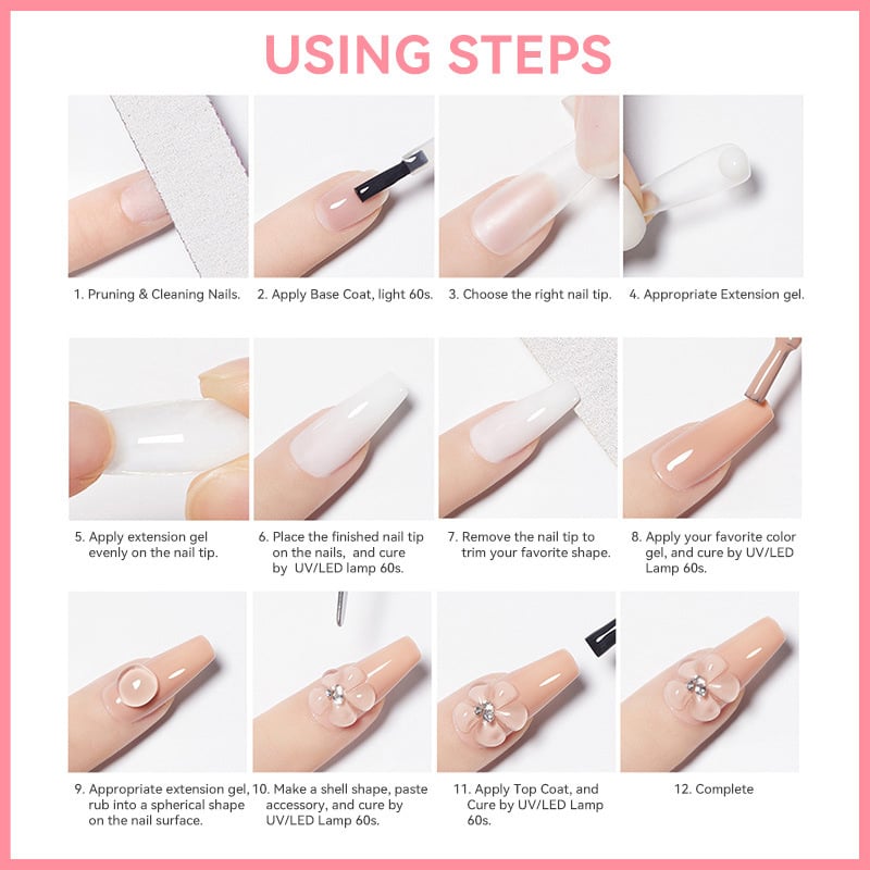 🥳2026 HOT SALE🥳💞50K+ SOLD! 💅✨ 50% OFF! Solid Nail Extension Builder Gel – no-flow cream formula, doesn’t stick to hands, easy DIY extensions. Eco-friendly, strong adhesion, long-lasting. For beginners & pros! 💖✅