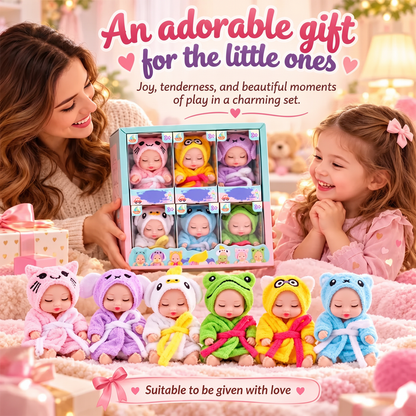 🥳2026 HOT SALE🥳💞50K+ SOLD! 🧸👼 50% OFF! Mini Reborn Baby Dolls – lifelike sleeping face, 6 cute styles, gift-ready. Perfect for doll lovers & collectors! 🎁💚