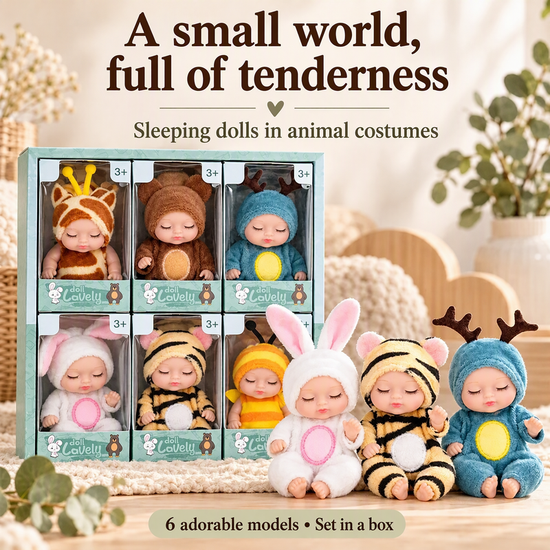 🥳2026 HOT SALE🥳💞50K+ SOLD! 🧸👼 50% OFF! Mini Reborn Baby Dolls – lifelike sleeping face, 6 cute styles, gift-ready. Perfect for doll lovers & collectors! 🎁💚