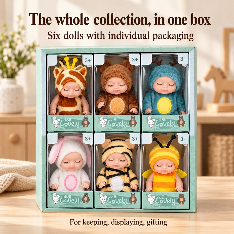 🥳2026 HOT SALE🥳💞50K+ SOLD! 🧸👼 50% OFF! Mini Reborn Baby Dolls – lifelike sleeping face, 6 cute styles, gift-ready. Perfect for doll lovers & collectors! 🎁💚