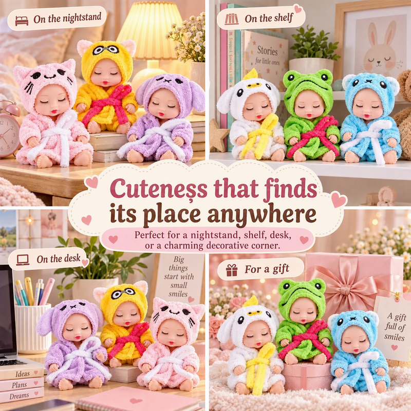 🥳2026 HOT SALE🥳💞50K+ SOLD! 🧸👼 50% OFF! Mini Reborn Baby Dolls – lifelike sleeping face, 6 cute styles, gift-ready. Perfect for doll lovers & collectors! 🎁💚