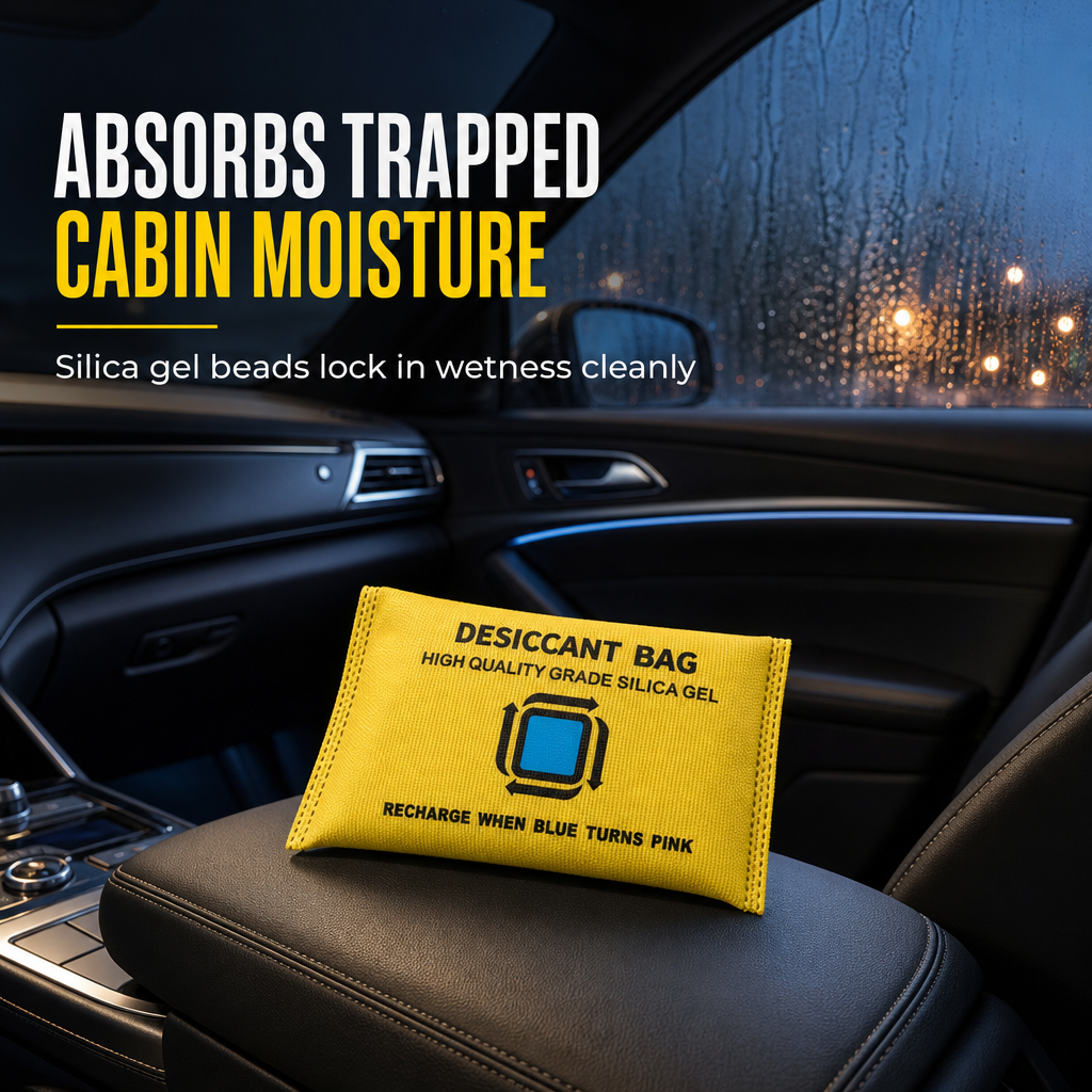 🥳2026 HOT SALE🥳💞50K+ SOLD! 🚗💧 50% OFF! Reusable Silica Gel Car Dehumidifier Bag – absorbs cabin moisture, clears foggy windshields & colour window shows when to recharge. Leak-proof & reusable! 🛡️✅