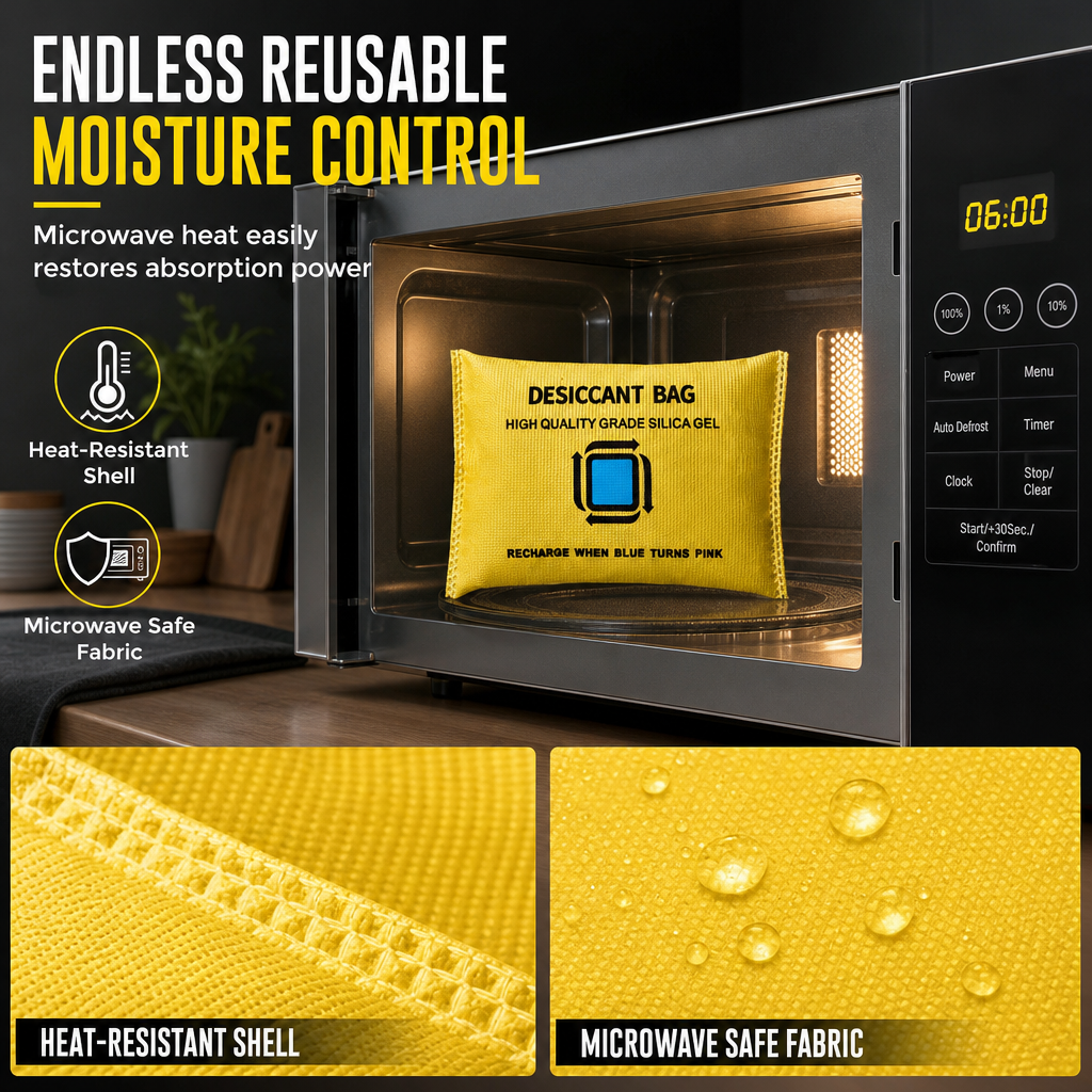 🥳2026 HOT SALE🥳💞50K+ SOLD! 🚗💧 50% OFF! Reusable Silica Gel Car Dehumidifier Bag – absorbs cabin moisture, clears foggy windshields & colour window shows when to recharge. Leak-proof & reusable! 🛡️✅