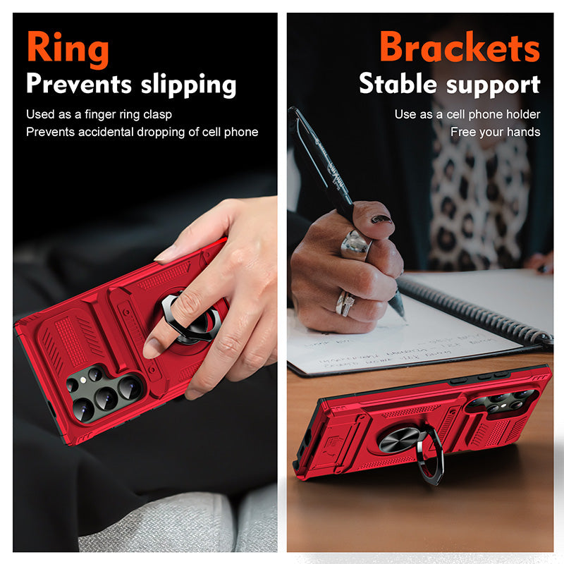 🥳2026 HOT SALE🥳💞50K+ SOLD! 📱💳 50% OFF! Samsung Phone Case with Card Holder & Magnetic Ring Stand – 360° rotation, car mount compatible, anti-slip grip. Fits S25/S24/S23 series! 🛡️✅