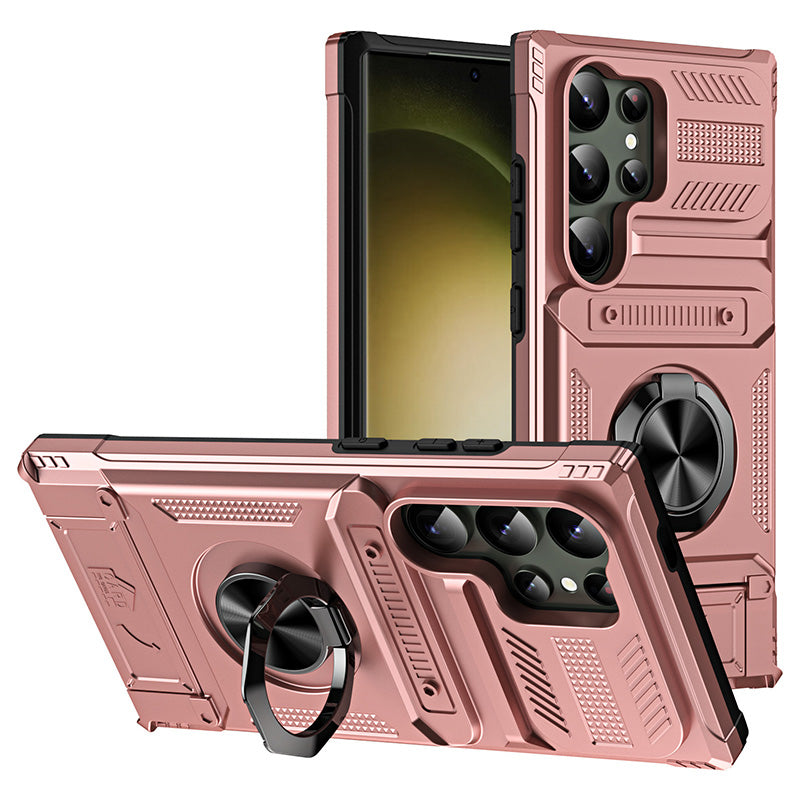 🥳2026 HOT SALE🥳💞50K+ SOLD! 📱💳 50% OFF! Samsung Phone Case with Card Holder & Magnetic Ring Stand – 360° rotation, car mount compatible, anti-slip grip. Fits S25/S24/S23 series! 🛡️✅