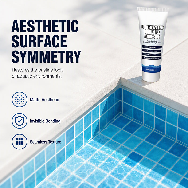 🥳2026 HOT SALE🥳💞50K+ SOLD! 💧🔧 50% OFF! High Strength Underwater Pool Tile Adhesive – bonds instantly underwater, no draining or pro help needed. Waterproof, crack-resistant & durable. Fix pool tiles fast! 🛡️✅
