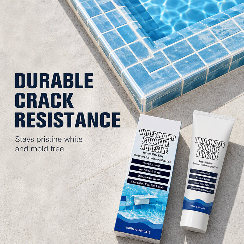 🥳2026 HOT SALE🥳💞50K+ SOLD! 💧🔧 50% OFF! High Strength Underwater Pool Tile Adhesive – bonds instantly underwater, no draining or pro help needed. Waterproof, crack-resistant & durable. Fix pool tiles fast! 🛡️✅