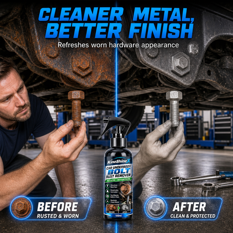 🥳2026 HOT SALE🥳💞50K+ SOLD! 🔧🚗 50% OFF! Quick Acting Rust Remover Spray – dissolves rust fast, penetrates deep into chassis bolts & nuts. Easy 3-step, restores metal! 🛡️✅