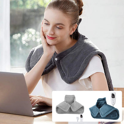 🥳2026 HOT SALE🥳💞50K+ SOLD! 🔥💆 Heating Pad for Neck & Shoulders – 6 heat levels, 4 timers, auto-off, machine-washable. Perfect gift for mum & dad! 🎁✅