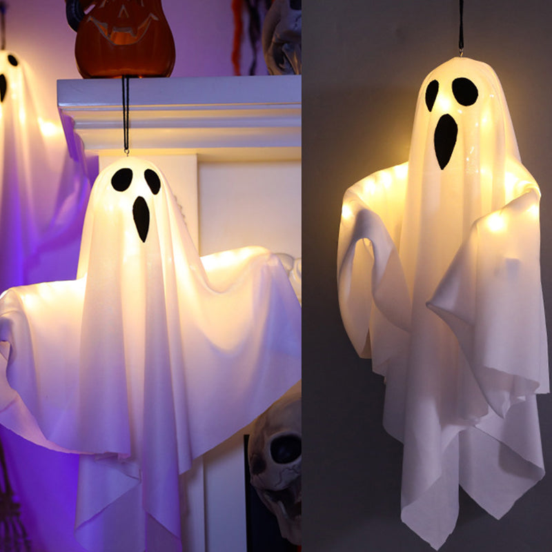🥳2026 HOT SALE🥳💞50K+ SOLD! 👻🎃 50% OFF! Glowing Ghost Chandelier – dynamic light effects, weatherproof & battery operated. Spooky Halloween party decor! 🛡️✅
