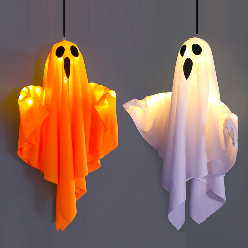 🥳2026 HOT SALE🥳💞50K+ SOLD! 👻🎃 50% OFF! Glowing Ghost Chandelier – dynamic light effects, weatherproof & battery operated. Spooky Halloween party decor! 🛡️✅
