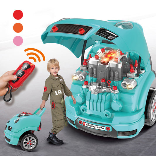 🥳2026 HOT SALE🥳💞50K+ SOLD! 🚗🔧 50% OFF! Car Engine Disassembly & Repair Toy Set – take apart & rebuild, remote control sounds & lights, easy-roll wheels. Fun learning for ages 3+! 🛡️💪