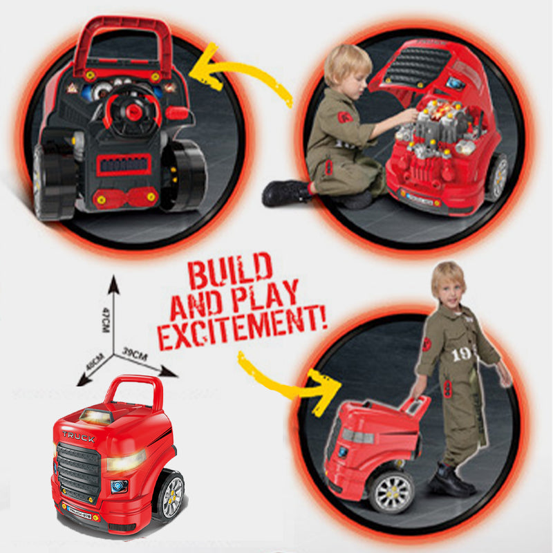 🥳2026 HOT SALE🥳💞50K+ SOLD! 🚗🔧 50% OFF! Car Engine Disassembly & Repair Toy Set – take apart & rebuild, remote control sounds & lights, easy-roll wheels. Fun learning for ages 3+! 🛡️💪
