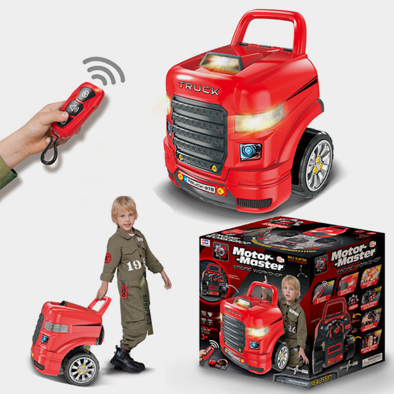 🥳2026 HOT SALE🥳💞50K+ SOLD! 🚗🔧 50% OFF! Car Engine Disassembly & Repair Toy Set – take apart & rebuild, remote control sounds & lights, easy-roll wheels. Fun learning for ages 3+! 🛡️💪