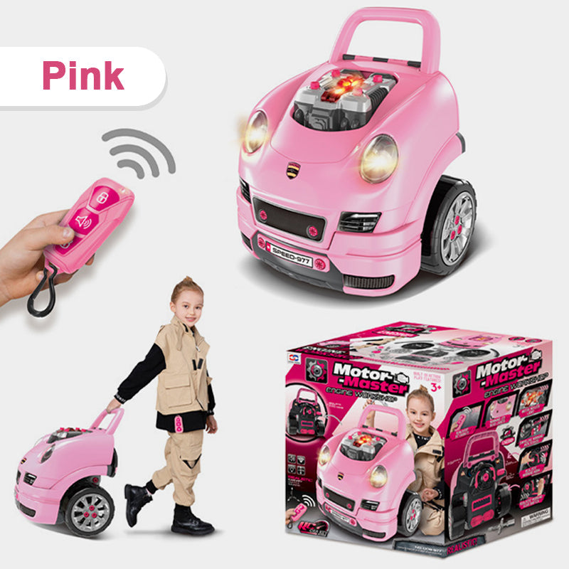 🥳2026 HOT SALE🥳💞50K+ SOLD! 🚗🔧 50% OFF! Car Engine Disassembly & Repair Toy Set – take apart & rebuild, remote control sounds & lights, easy-roll wheels. Fun learning for ages 3+! 🛡️💪