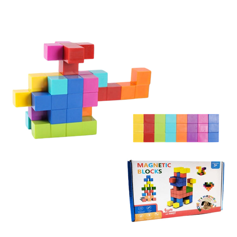 🥳2026 HOT SALE🥳💞50K+ SOLD! 🧲🧩 50% OFF! Magnetic Building Cubes Set – STEM learning, strong magnets, safe ABS, smooth edges. Sparks creativity & family fun! 🛡️💪
