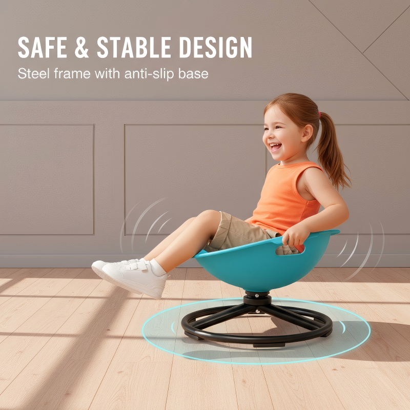 🥳2026 HOT SALE🥳💞50K+ SOLD! 🎠🪑 50% OFF! Kids Sensory Spinning Chair – 360° smooth rotation, carbon steel base, ergonomic seat. Improves focus, balance & coordination for ages 3+! 🛡️💪