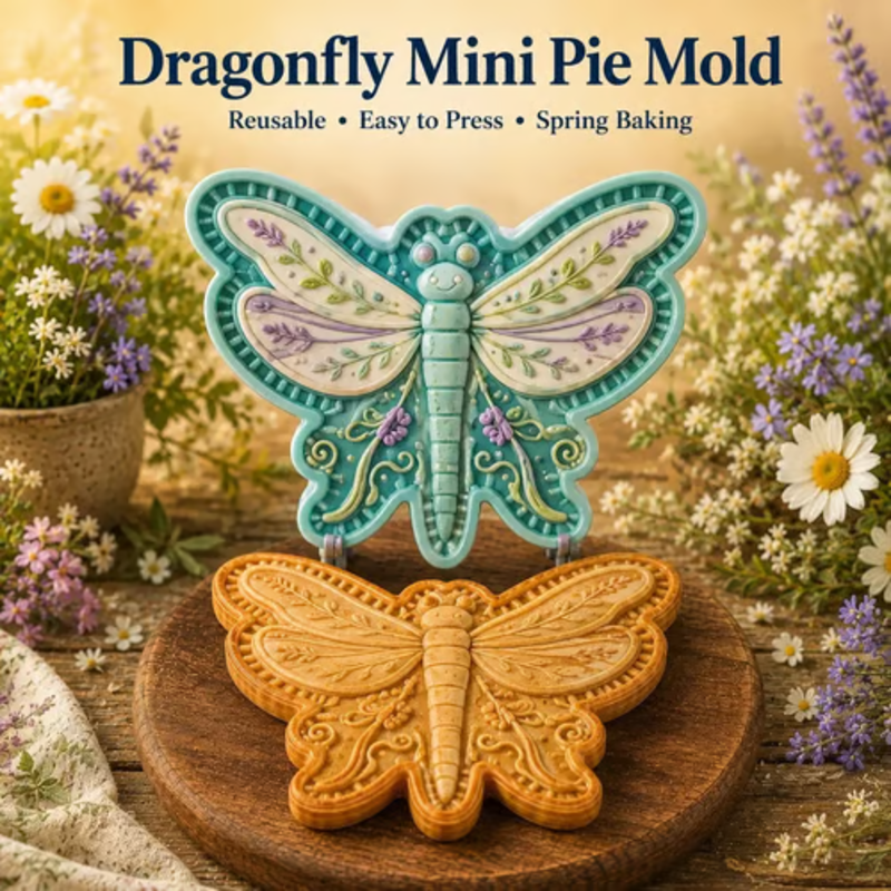 🥳2026 HOT SALE🥳💞50K+ SOLD! 🥧🌸 Floral Pie Press Mold – deep-cut sunflower design presses crisp details, easy release & reusable. Create beautiful mini pies for brunch, parties & gifts! 🛡️💚