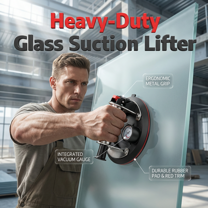 🥳2026 HOT SALE🥳💞50K+ SOLD! 🛠️💪 8-Inch Glass Vacuum Suction Cup – 200kg load, heavy-duty rubber pad & metal handle. Safe lifting for glass, tiles & granite! 🛡️✅