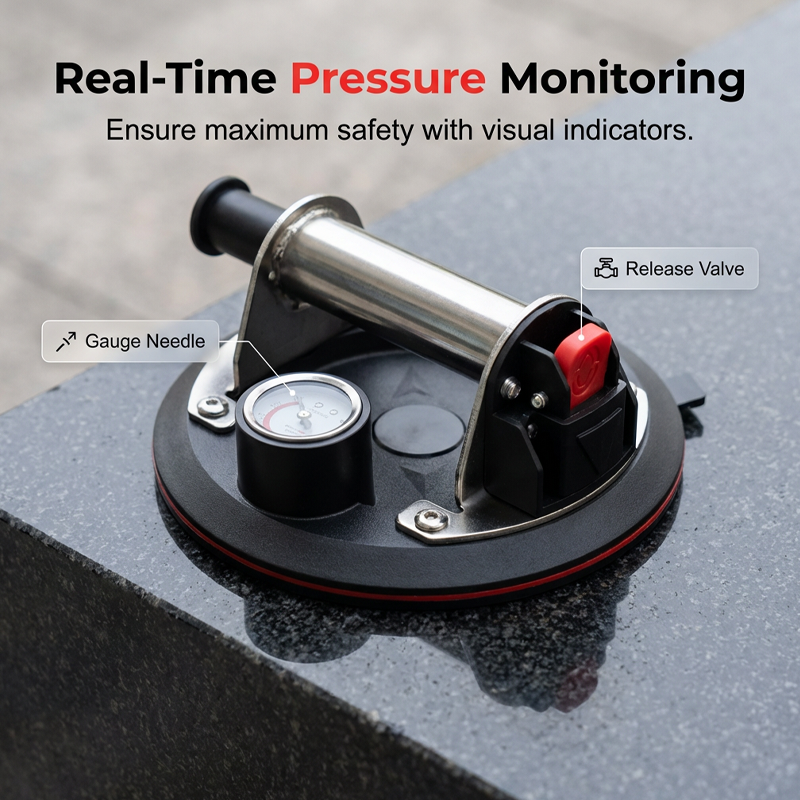 🥳2026 HOT SALE🥳💞50K+ SOLD! 🛠️💪 8-Inch Glass Vacuum Suction Cup – 200kg load, heavy-duty rubber pad & metal handle. Safe lifting for glass, tiles & granite! 🛡️✅