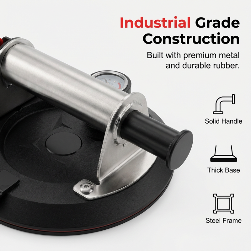 🥳2026 HOT SALE🥳💞50K+ SOLD! 🛠️💪 8-Inch Glass Vacuum Suction Cup – 200kg load, heavy-duty rubber pad & metal handle. Safe lifting for glass, tiles & granite! 🛡️✅