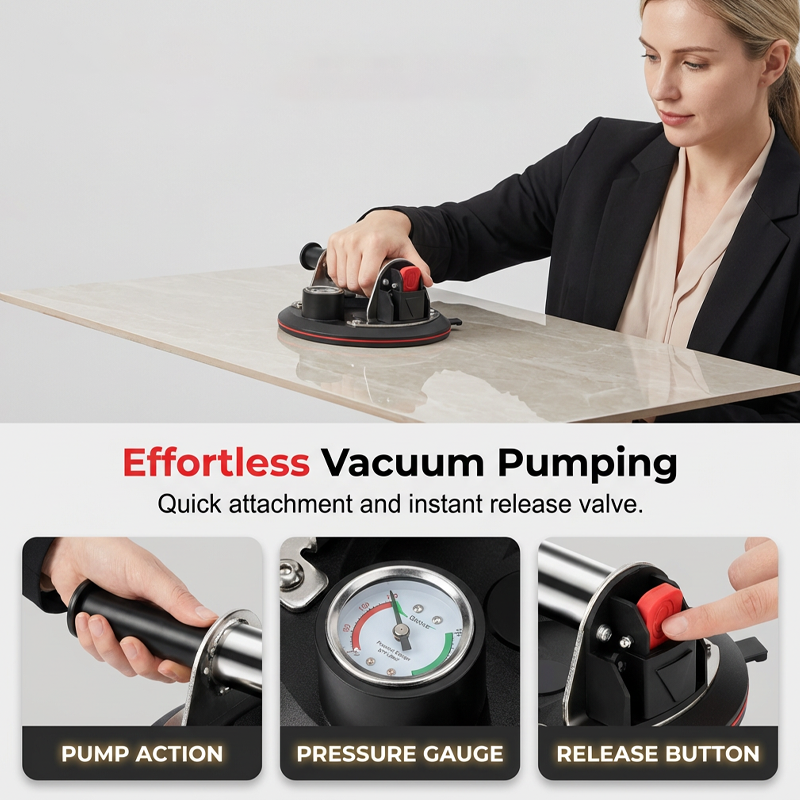 🥳2026 HOT SALE🥳💞50K+ SOLD! 🛠️💪 8-Inch Glass Vacuum Suction Cup – 200kg load, heavy-duty rubber pad & metal handle. Safe lifting for glass, tiles & granite! 🛡️✅