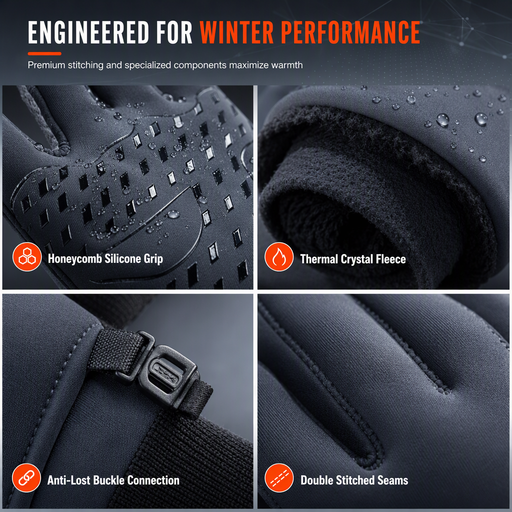 🥳2026 HOT SALE🥳💞50K+ SOLD! 🧤❄️ 50% OFF! Winter Waterproof Cycling Gloves – thermal, touchscreen, water-repellent & anti-slip. Warm hands, full control on cold rides! 🛡️✅