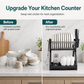 🥳2026 HOT SALE🥳💞50K+ SOLD! 🍽️💧 50% OFF! Multi-Layer Steel Dish Drying Rack – vertical storage, deep plate slots, sliding drip tray & tool-free install. Keep counters dry & clutter-free! 🛡️✅