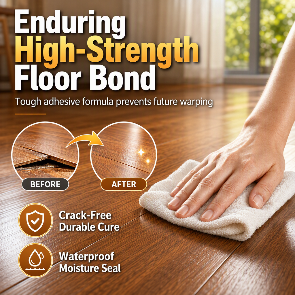 🥳2026 HOT SALE🥳💞50K+ SOLD! 🛠️🏠 50% OFF! Wood Floor Repair Glue – locks loose planks, fills gaps & stops squeaks. Waterproof high-strength polymer for flat, safe floors! ✅💪