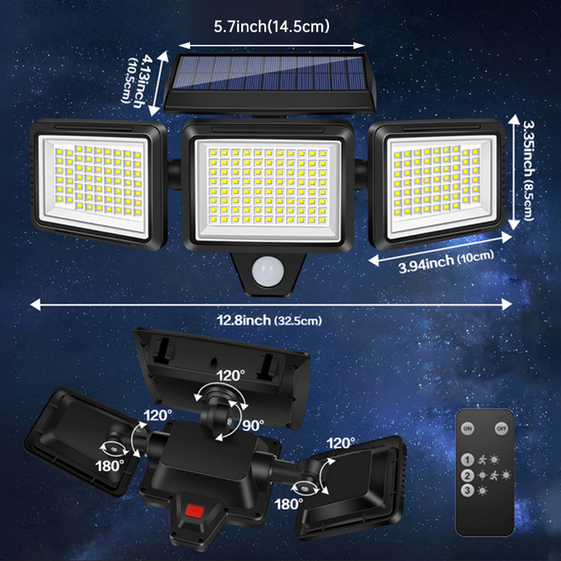 🥳2026 HOT SALE🥳💞50K+ SOLD! ☀️💡 50% OFF! Solar Outdoor Light with Remote – motion sensor, 210 LED, 3 modes, IP44 waterproof. Remote control & easy install! 🏠✅
