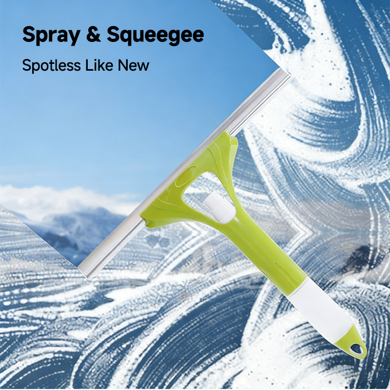 🥳2026 HOT SALE🥳💞50K+ SOLD! 🪟✨ 50% OFF! All-in-One Glass Cleaning Tool – 3-in-1 spray, scrub & squeegee, streak-free silicone blade. One-hand operation for windows, mirrors & car glass! ✅💪