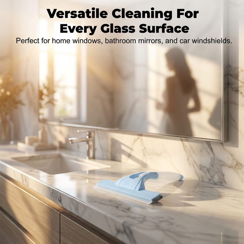 🥳2026 HOT SALE🥳💞50K+ SOLD! 🪟✨ 50% OFF! All-in-One Glass Cleaning Tool – 3-in-1 spray, scrub & squeegee, streak-free silicone blade. One-hand operation for windows, mirrors & car glass! ✅💪
