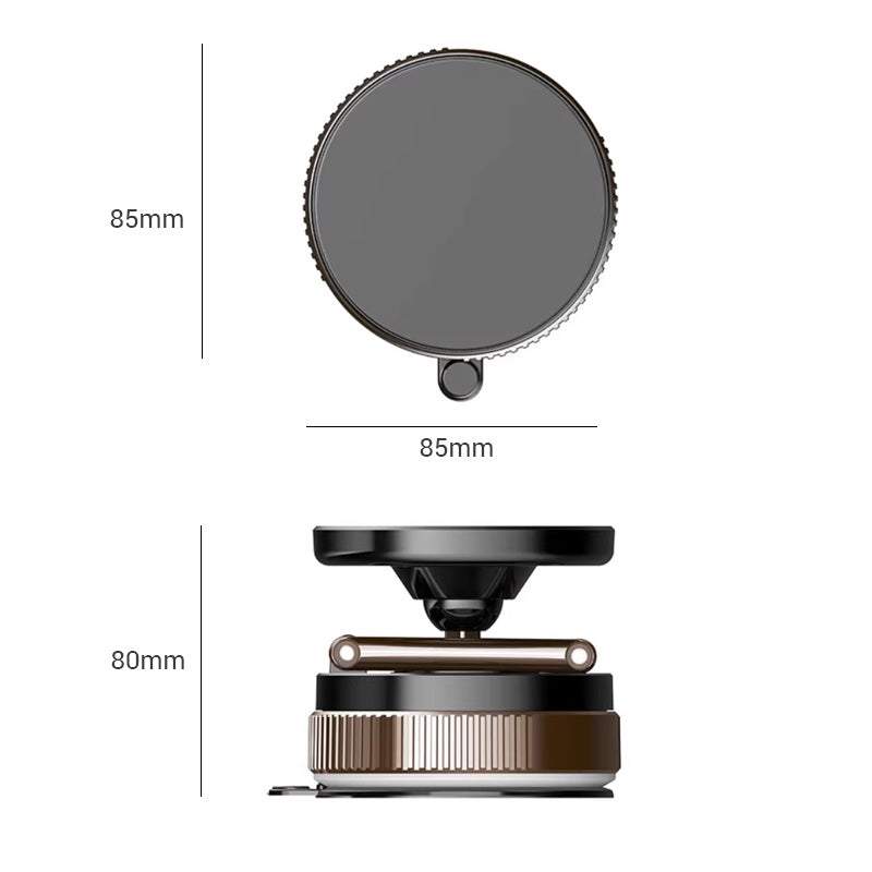 🥳2026 HOT SALE🥳💞50K+ SOLD! 📱🚗 360° Rotating Vacuum Magnetic Phone Holder – vacuum suction base, strong magnets, tool-free install. Secure grip for car, kitchen & office! 🛡️✅