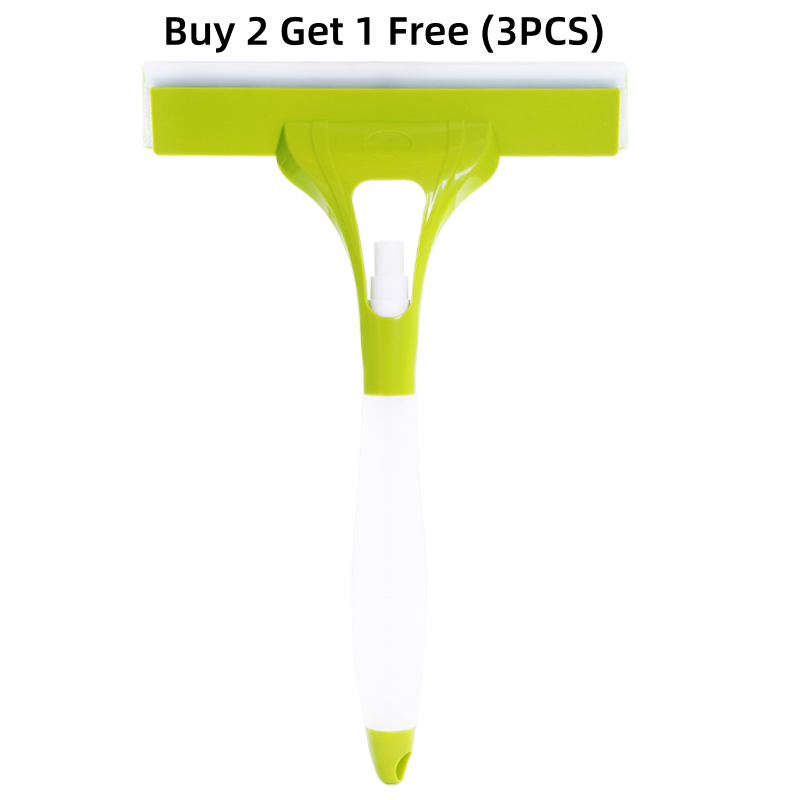 🥳2026 HOT SALE🥳💞50K+ SOLD! 🪟✨ 50% OFF! All-in-One Glass Cleaning Tool – 3-in-1 spray, scrub & squeegee, streak-free silicone blade. One-hand operation for windows, mirrors & car glass! ✅💪