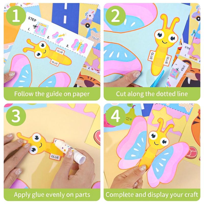 🥳2026 HOT SALE🥳💞50K+ SOLD! ✂️📚 50% OFF! Kids Scissor Skills Activity Book Set – 3 progressive levels, cut, fold & paste, visual guides. Build fine motor skills safely! 🛡️✅
