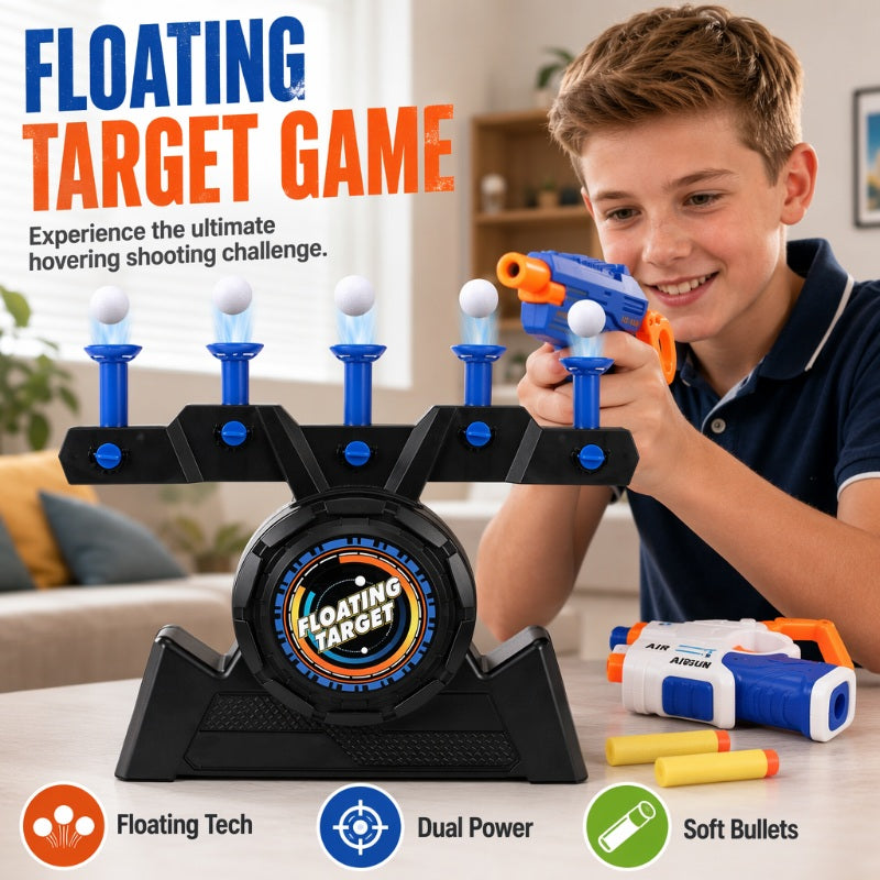 🥳2026 HOT SALE🥳💞50K+ SOLD! 🎯✨ 50% OFF! Electric Floating Ball Shooting Target – moving aim game with USB power, adjustable height & soft balls. Fun for kids & adults! 🛡️💪