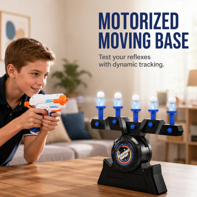 🥳2026 HOT SALE🥳💞50K+ SOLD! 🎯✨ 50% OFF! Electric Floating Ball Shooting Target – moving aim game with USB power, adjustable height & soft balls. Fun for kids & adults! 🛡️💪
