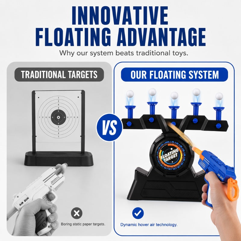 🥳2026 HOT SALE🥳💞50K+ SOLD! 🎯✨ 50% OFF! Electric Floating Ball Shooting Target – moving aim game with USB power, adjustable height & soft balls. Fun for kids & adults! 🛡️💪