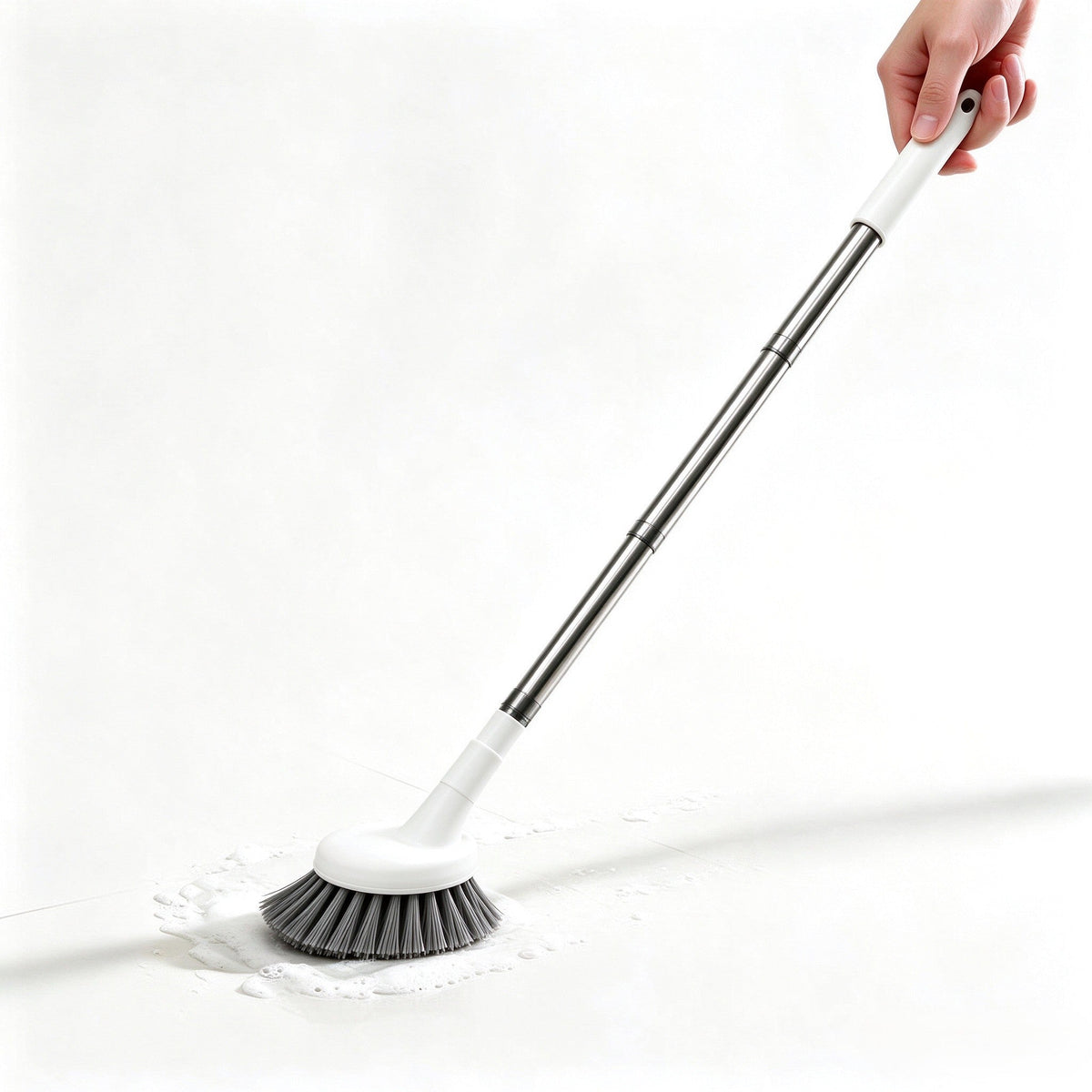 🥳2026 HOT SALE🥳💞50K+ SOLD! 🚽🧹 50% OFF! Telescopic Crevice Cleaning Brush – L-shaped head reaches tight corners, extends 38.5–115cm. No bending, no kneeling! 🛡️✅