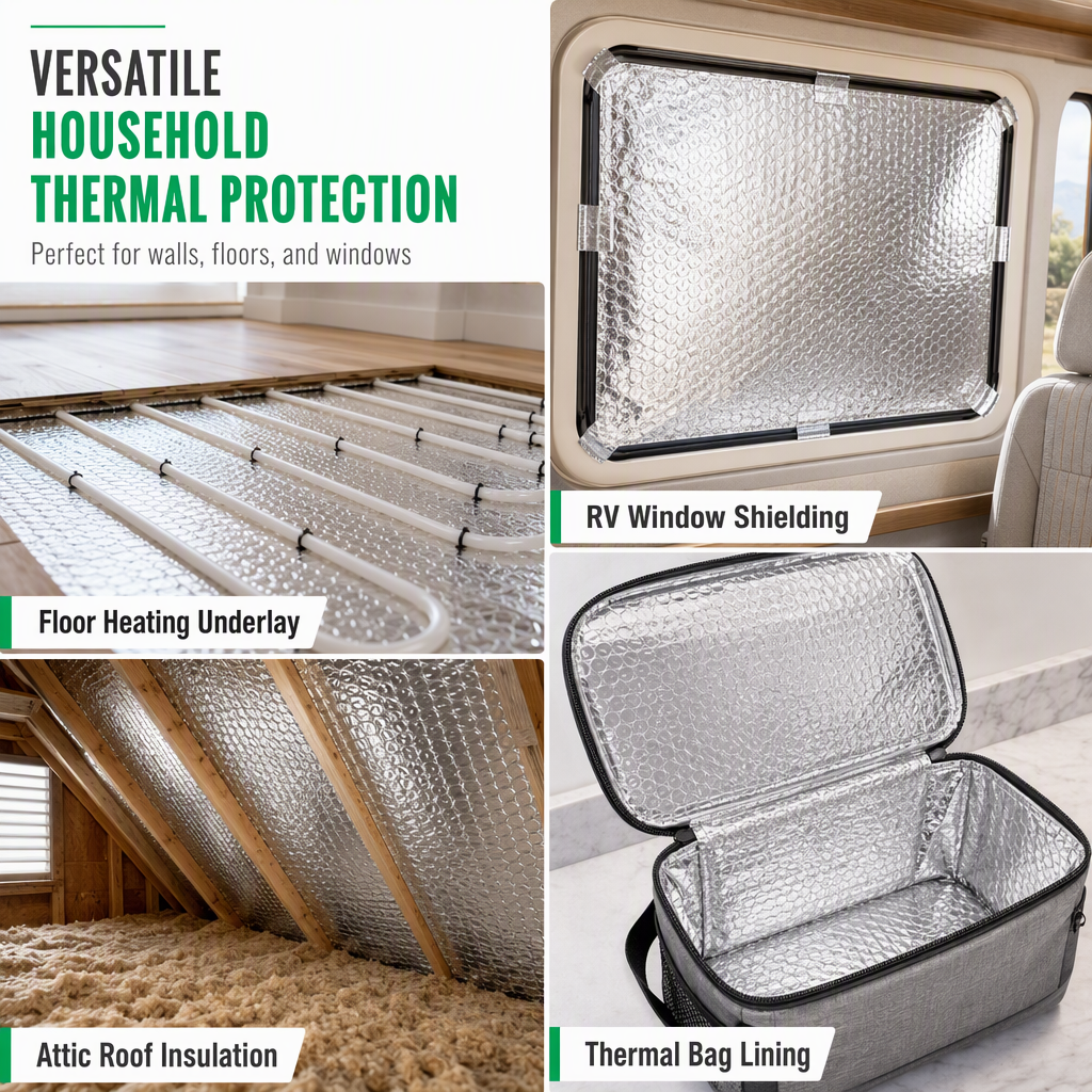 🥳2026 HOT SALE🥳💞50K+ SOLD! ♨️🔥 50% OFF! Reflective Double Bubble Insulation Foil – 60cm×5m cut-to-size radiator heat reflector. Redirect warmth back into the room & cut heating waste! 🏠💚