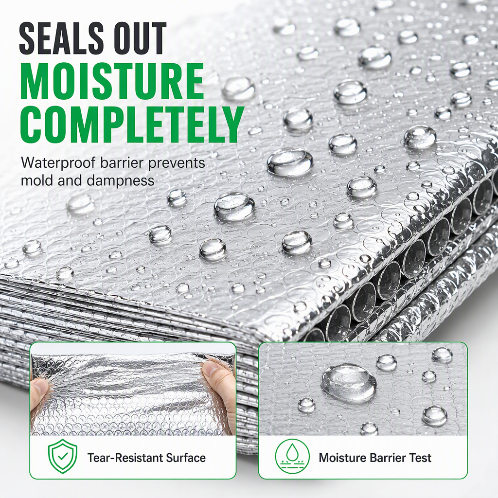 🥳2026 HOT SALE🥳💞50K+ SOLD! ♨️🔥 50% OFF! Reflective Double Bubble Insulation Foil – 60cm×5m cut-to-size radiator heat reflector. Redirect warmth back into the room & cut heating waste! 🏠💚
