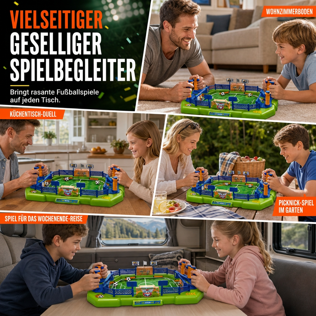 🥳2026 HOT SALE🥳💞50K+ SOLD! ⚽⏰ 50% OFF! 2-Player Tabletop Football Game – spring flippers, mechanical goal bell, durable & portable. Sharpen reflexes & family fun! 🏆✨